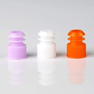 Flensplug dopjes - Testbuis sluitingen - Laboratorium afdichting - Lekvrije afsluiting - 13mm 1000 stuks - Lavendel