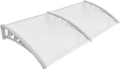 Luifel voor Voordeur - Polycarbonaat Dakdeur met Regen- en Sneeuwbescherming (80 x 240 cm)