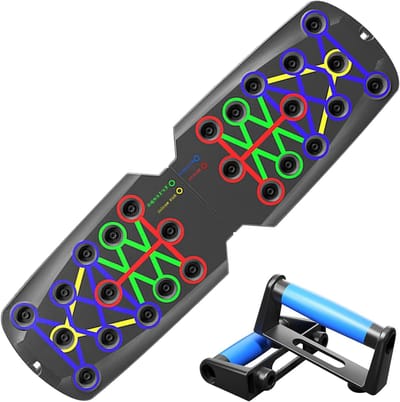 Draagbare Multifunctionele Push Up Board voor Krachttraining, 14 in 1 Pushup Bar met Handgrepen voor Effectieve Borstspieroefeningen en Thuis Workout voor Mannen en Vrouwen