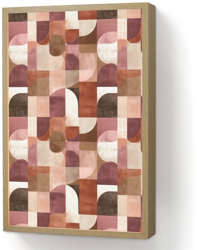 Wandlamp 40x60 cm - Oplaadbaar - Geometrie - Modern - Retro - Wandlampen binnen woonkamer - Slaapkamer lamp - Decoratieve nachtlamp - Vloerlamp draadloos