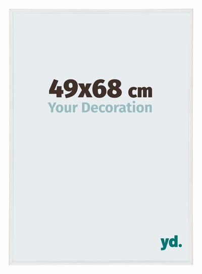 Your Decoration - Puzzellijst 49x68 cm - Wit Hoogglans - Puzzellijst 500-1000 stukjes - Kunststof Fotolijst - Annecy