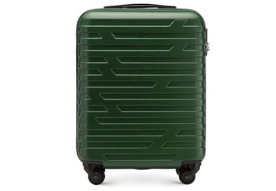 Stevige kleine koffer kofferwagen handbagage 54 x 39 x 23 cm 2,8 kg 38 L grijze koffer voor handbagageplank Groen, 54 cm