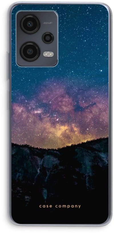 Case Company® - Hoesje geschikt voor Xiaomi Redmi Note 12 hoesje - Travel to space - Soft Cover Telefoonhoesje - Bescherming aan alle Kanten en Schermrand