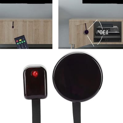 Krachtige infrarood afstandsbediening repeater met ingebouwde batterij en verlengkabel voor optimale bediening van apparaten