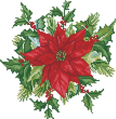 Diamond Painting Volwassenen - Ronde Steentjes - Volledig Pakket - Hobby - Diamond Dotz® - DD5.055 - Bloemen - Feestelijk boeket 32 x 32cm