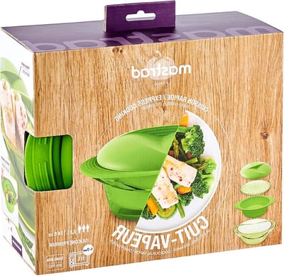 Stoompan met Kom - Multifunctionele Kookpan - Gezond Koken - Alles-in-één Ontwerp - 42 Ounces - Groen