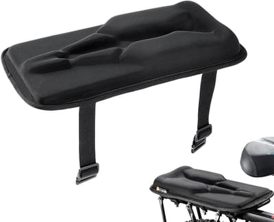 Fietsstoel Bagagedrager - Kinderzitje - Veilig Vervoer - Ademend Oxford Materiaal - 35.5 x 18.5 cm - Zwart