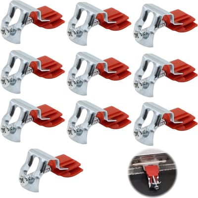 Montageklemmen - Gootsteunklemmen - Spoelbak Bevestigen - Zonder Boren - 50x25x18mm - Rood