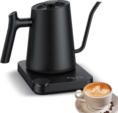 Waterkoker - Theepot - Koffie Thee - Temperatuurregeling - 0.9 Liter - Zwart