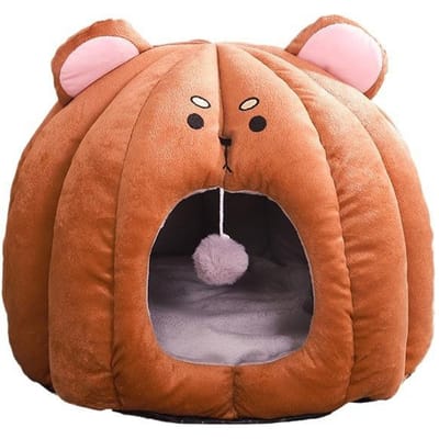 Litière pour chat Chien Peut être démonté et lavé en hiver Lit chaud pour chien Lit pour chat Maison Cage pour animal de compagnie Quatre saisons Général Nid pour animal de compagnie 45*37*16