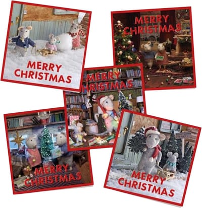 Muizenhuis: wenskaartenpakket Kerstmis