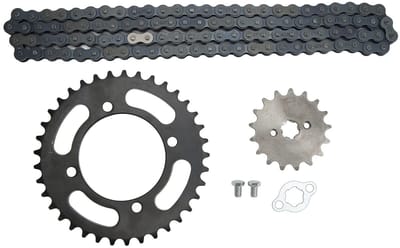 Dailygoods- Tandwielset 37 Tanden - Achtertandwielset 17 Tanden - Ketting 420 - Universeel voor Dirt Bikes - ATV - Go Kart - Aandrijfsysteem