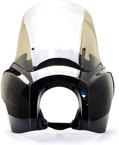 Motorbekleding Windscherm - Motor Cover - Motor Bescherming - Getint Display - 53 x 42.5 x 28 cm - Glans Zwart