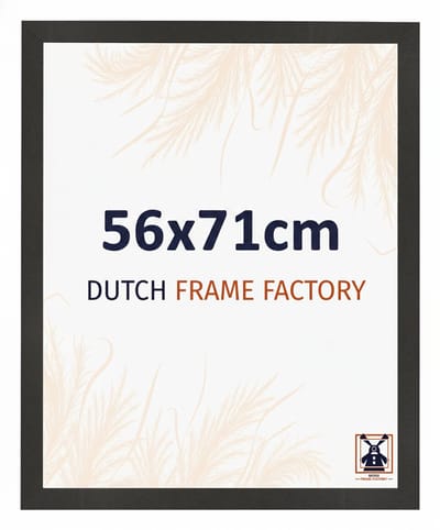 Fotolijst 56x71 cm - MDF - Zwart Mat - Benno