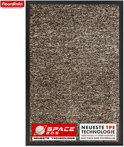 Floordirekt Vuilvangmat Space 205 - Oker 60 x 90 cm - Antislipmat met Innovatieve TPE-Technologie in de Rand & Achterkant - Ideaal voor Entrees, Gangen & Voordeuren
