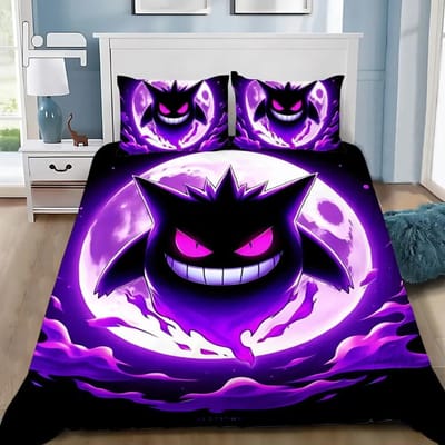 Dekbedovertrek Kussensloop Beddengoedset Cartoon Evil Gengars Volwassen Jongen Meisje Slaapkamerdecoratie Kinderen Cadeau Eenpersoons Tweepersoons Groot Formaat 140x210cm 2pcs