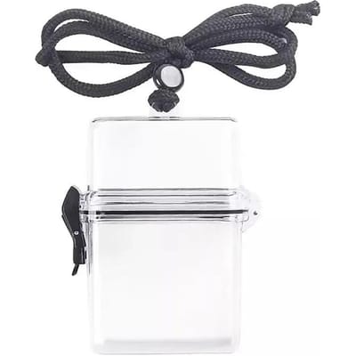 Boîte de rangement transparente, porte-cartes photo avec corde, étui étanche pour cartes, boîte carrée extérieure anti-poussière, boîte de rangement pour photos pur