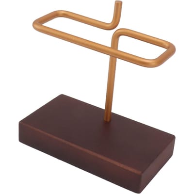 Koffiefilterhouder Houten Handdruppel Koffiefilterpapier Standaard voor Thuis Café Bars Walnoothout brown