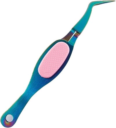Precisie Pincet - Wimper Nagels - Decoratie Werk - Omgekeerde Grip - 50 Gram - Blauw