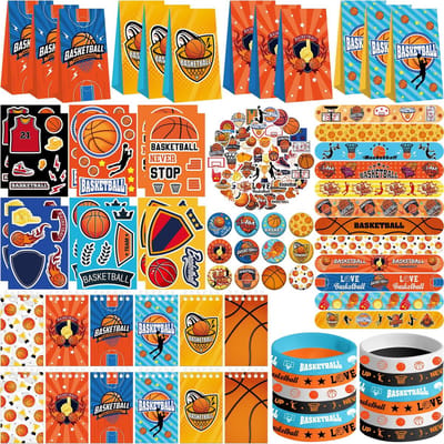 Dailygoods- Feestcadeau 12-delig - Robotfeestartikelen - Geschenkpakket - Feestversiering - Cadeauzakjes - Vrolijke kleuren - Feestartikelen