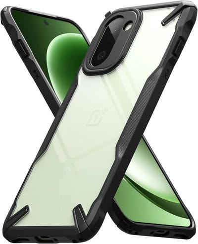 Ringke Fusion X | Hoesje Geschikt voor OnePlus 15R | Back Cover | Militaire Standaard | Zwart