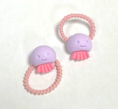 Haarelastiekjes Octopus - 2 Stuks - Paars