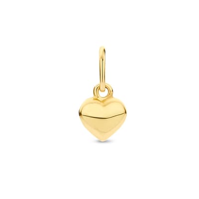 9K Hanger Hartje 9K Geelgoud Kleurig