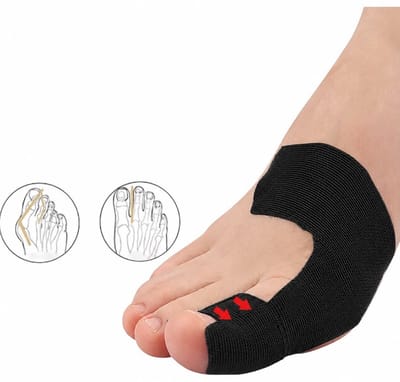 10 Stuks Tape tegen Hallux Valgus (Scheefstand Grote Teen) – Bunion Corrector & Teen Corrector, Pijnverlichting – Hypoallergeen & Latexvrij- Zwart