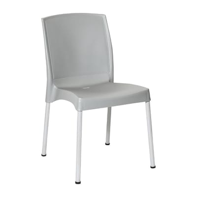 Bolero Elements Polypropyleen Stoelen Grijs (4 stuks)