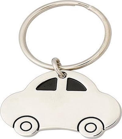 Sleutelhanger Auto I 4.5 CM I Zilver