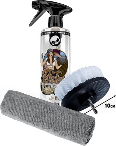 Tapijtreiniger Nuke Guys Polster 500 Ml, nu met een roterende borstel en een microfiber poetsdoekje voor een optimaal en grondig resultaat!