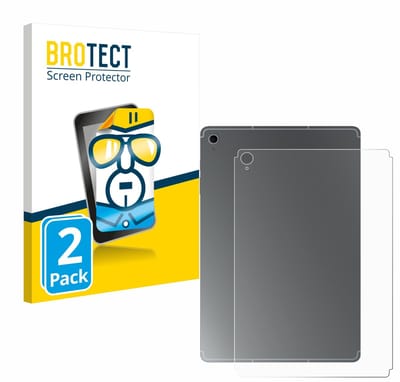 BROTECT - Screenprotector voor Samsung Galaxy Tab S10 FE+ (Achterkant) - Folie Beschermfolie transparant 2 Stuks