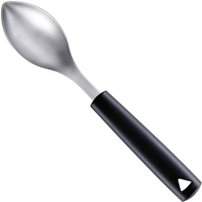 Triangle Quenelle Lepel 8 cm – Roestvrij Staal – Ergonomisch – Vaatwasserbestendig