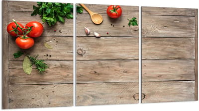 TMK ArtDeko Serie - Glazen Beschermplaat - 3x30x52 cm - Glazen Snijplank - Sierpaneel