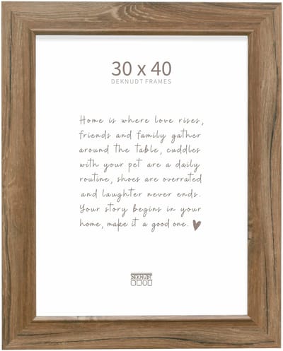 Deknudt Frames fotolijst S48SH4 - bruine houttint - breed - 30x40 cm