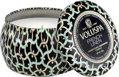Voluspa Geurkaars Maison Noir French Linen Mini Tin Candle 113gr
