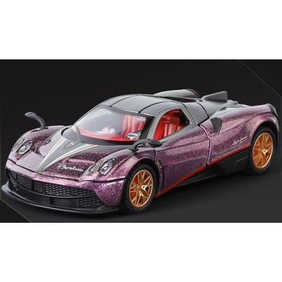 1:32 Pagani Huayra Roadster Bc Speelgoedauto Model Legering Diecast Met Licht Muziek Sportauto 4 Deuren Openend Voertuig Peuter Kinderen Cadeau gray
