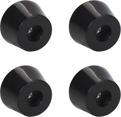 Set van 4 Rubber Voetbeschermers voor Meubels - Antislip Leggen met Metalen Ring voor Duurzame Vloerbescherming 32 x 24 x 18 mm