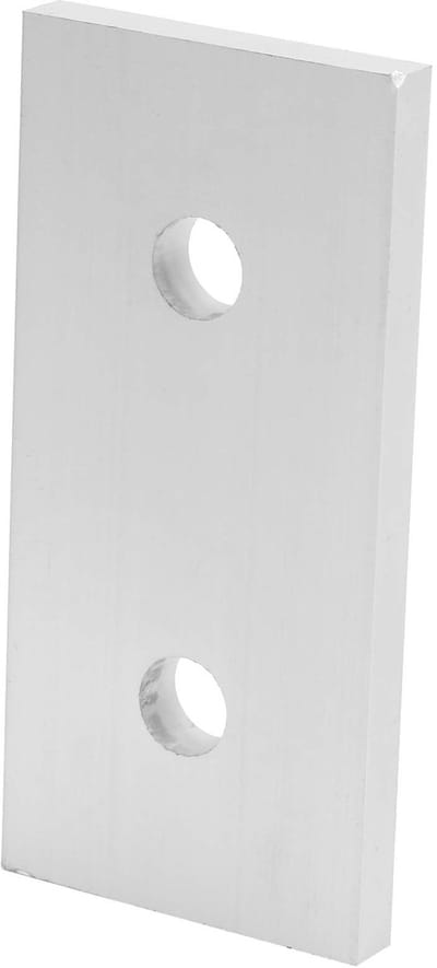 Dailygoods- Verbindingsplaat Aluminium - 10 Stuks - Duurzaam - Sterk - Geschikt voor Bouw - Glad Oppervlak - Verschillende Maten - Verbindingselement
