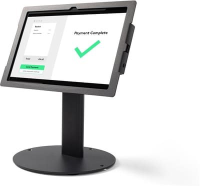 Tabdoq Lite Samsung tablet standaard | Veilige, Draai- en Kantelbare Tablet Houder | stabiele, verzwaarde voet voor Balies & Bureaus | Voor Samsung Galaxy TAB A9+ & A11+ 11 inch | Zwart