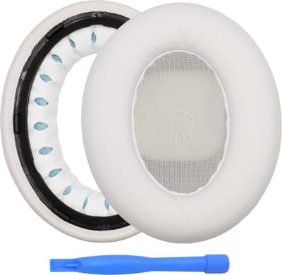 MMOBIEL Vervangende Oorkussens Geschikt voor Bose QuietComfort Ultra Wireless Noise Cancelling Hoofdtelefoons – Memory Foam en Protein PU Koptelefoon Oorkussens - Noise Isolation Earpads – Wit