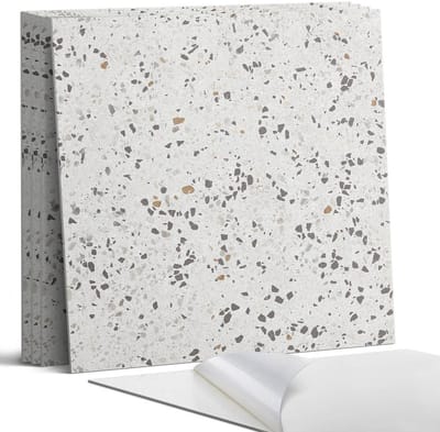 Coloray Wandpanelen Zelfklevend - Patroon met kleine steentjes Zelfklevende Wandpanelen - 50 cm x 50 cm - Grijs Wandpaneel PVC - 5 stuks - Texturen Wandpanelen Zelfklevend - Wandpanelen Keuken - Wandpaneel Badkamer