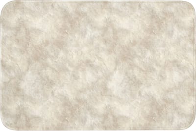 Badmat 90x60 cm - Antislip - Beige - Reliëfstructuur - Natuursteen - Badmatten voor badkamer - Badkamermat - Douchemat - Badkamer mat