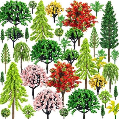 Miniatuur Planten en Bomen voor Sprookjestuin - Groene Bloemen en Struiken Decoratie