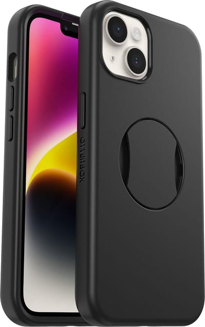 OtterBox OtterGrip Magsafe Case - Geschikt voor Apple iPhone 15 - Zwart