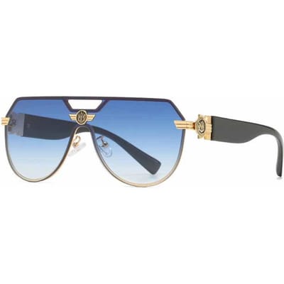 Klassieke Randloze Piloten Zonnebril Mannen Vrouwen Luxe Designer Vintage Verloop Lens UV400 Reis Rijden Zonnebril as the photo