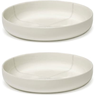 Serax - Zuma diep bord van Kelly Wearstler, Ø 20,5 cm, Zout / wit (set van 2)