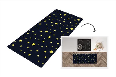 Keukenloper - Loper keuken - Sterrenhemel - Nacht - Patronen - 120x50 cm - Keukenloper vinyl