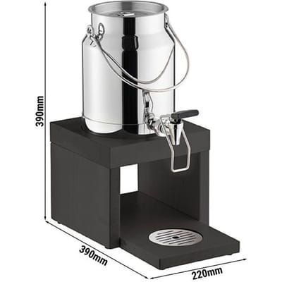 GGM Gastro Milchspender - BRIDGE - 3 Liter - inkl. Kühlakku im Standfuß & Touchless Adapter