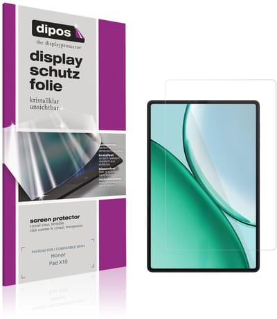 dipos – 2x Beschermfolie geschikt voor Honor Pad X10 | Krasbestendige & heldere Screenprotector Ultra-Thin